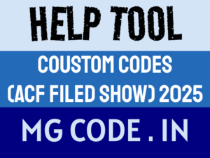 HELP FILE FOR ACF FILED SHOW ON PAGE 2025