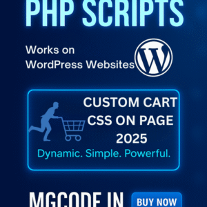 CUSTOM CART CSS SHOW ON PAGE 2025
