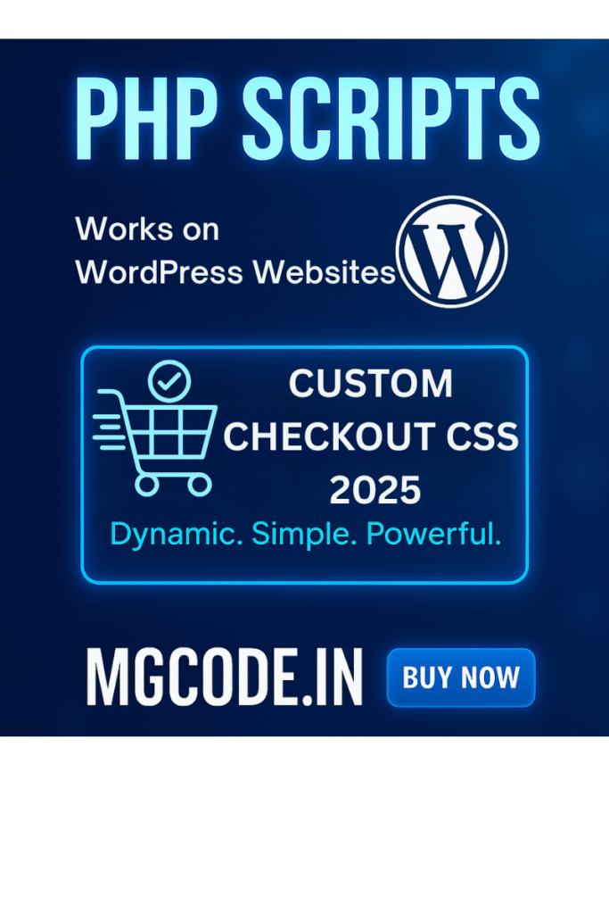 CUSTOM CHECKOUT CSS SHOW ON PAGE 2025