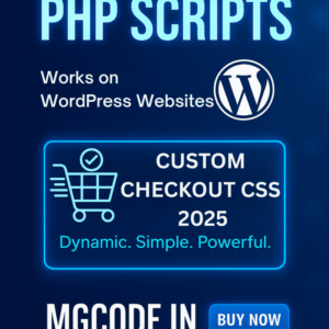 CUSTOM CHECKOUT CSS SHOW ON PAGE 2025